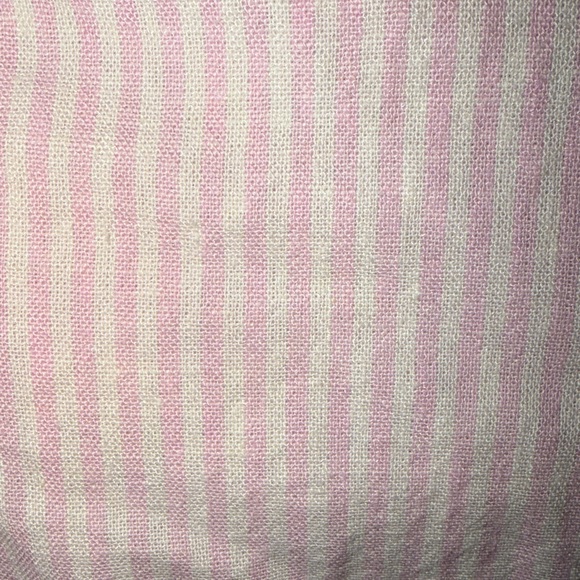 LC Lauren Conrad Light Pink Striped Blouse - Picture 4 of 4